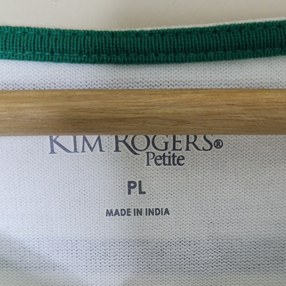 Kim Rogers Holiday Top Tis the Season Y’all Striped Long Sleeve - Picture 7 of 8